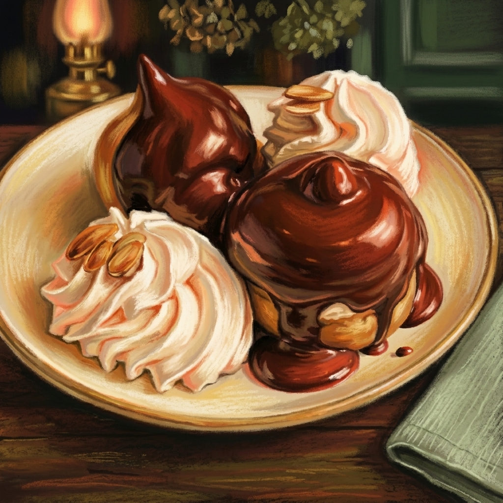 Profiteroles au chocolat